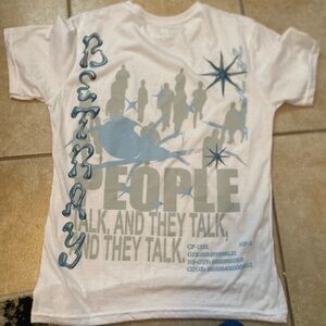 Graphic Kids T-Shirt - White and Blue